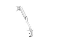 iCAN DLB502 10"-27" Single Screen Monitor Mount, 360 Degree Swivel, Gas Spring, White.