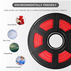 Sunlu 1.75mm, 0.5kg/spool, TPU flexible filament (Red)