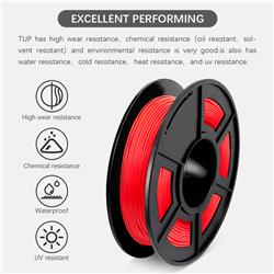 Sunlu 1.75mm, 0.5kg/spool, TPU flexible filament (Red)