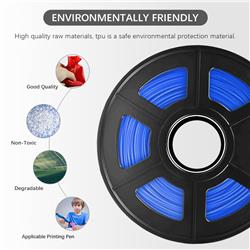 Sunlu 1.75mm, 0.5kg/spool, TPU flexible filament (Blue)