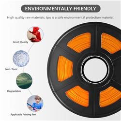 Sunlu 1.75mm, 0.5kg/spool, TPU flexible filament (Orange)