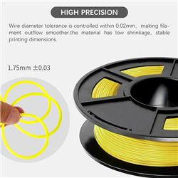 Sunlu 1.75mm, 0.5kg/spool, TPU flexible filament (Yellow)