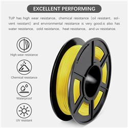 Sunlu 1.75mm, 0.5kg/spool, TPU flexible filament (Yellow)