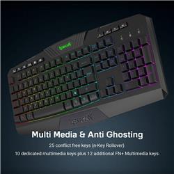 Redragon K503-KS Harpe Wireless Gaming Keyboard with RGB full color backlit [K503-KS]