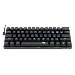 Redragon K613 Jax Mechanical Gaming Keyboard with 61 keys and detachable cable [K613] Blue Switch(Open Box)