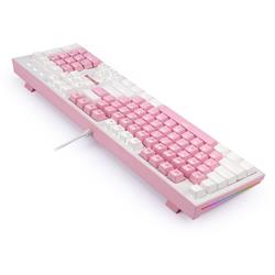 Redragon K623-P1B Hades X Wired Mechanical Keyboard in pink and white, Blue Switch [K623-P1B]