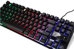 iCAN 87 Key Rainbow Backlit Gaming Keyboard with 6 Anti-ghosting Keys