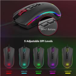 Redragon M711-FPS-1 Gaming Mouse with 7 Programmable Buttons,Chroma RGB Backlight, 24,000 DPI