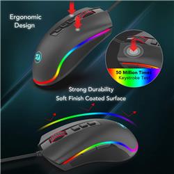 Redragon M711-FPS-1 Gaming Mouse with 7 Programmable Buttons,Chroma RGB Backlight, 24,000 DPI