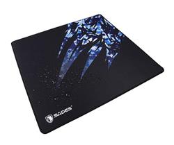 SADES Hailstorm Gaming Mouse Pad Waterproof Surface 3mm Prevent Sliding Natural Rubber Base Flat Stitched Edges Large Contro...