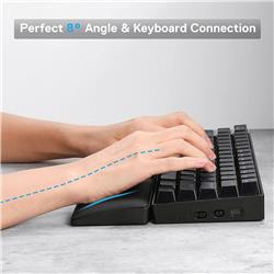 Redragon Meteor L P037 Computer Keyboard Wrist Rest Pad, Black(Open Box)