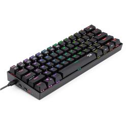 Redragon K530 Pro-blue switch, 60% Wireless RGB Mechanical Keyboard, hot-swappable | Bluetooth | 2.4Ghz | Wired 3-Mode | 61 Key