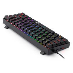 Redragon K530 Pro-blue switch, 60% Wireless RGB Mechanical Keyboard, hot-swappable | Bluetooth | 2.4Ghz | Wired 3-Mode | 61 Key