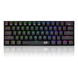 Redragon K530 Pro-blue switch, 60% Wireless RGB Mechanical Keyboard, hot-swappable | Bluetooth | 2.4Ghz | Wired 3-Mode | 61 Key