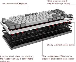 Durgod K320 TAURUS Natural White 87 Key Compact Mechanical Keyboard Kailh Red Switch(Open Box)