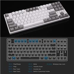 Durgod K320 TAURUS Natural White 87 Key Compact Mechanical Keyboard Kailh Red Switch(Open Box)