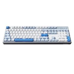 Durgod K610W Corona Wireless Blutooth 3-mode Win/Mac Mechanical Keyboard 104 Key White Backlit Kailh Silent Red Switch