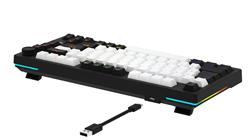 DAREU EK75-B Wired Rainbow Backlight Mechanical Keyboard with Linear Switches,Black