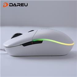 DAREU LM121 Wired RGB Mouse with Silent Switch 6400DPI White