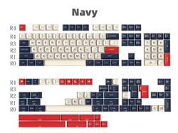 ICAN NAVY SA Height Double Shot ABS Keycaps Full Set 172 Keys(Open Box)