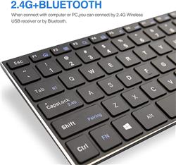 Rii K22BT Wireless Scissor Switch Keyboard with Built-in Touchpad(Open Box)