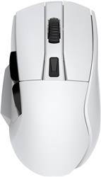 Dareu A955 Gaming Mouse with Charging Dock and RGB Lighting,Transparent Bottom,White