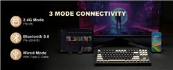 Clavier mécanique vintage Yunzii YZ87 75% Tri-Mode Gasket
