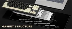 Clavier mécanique vintage Yunzii YZ87 75% Tri-Mode Gasket