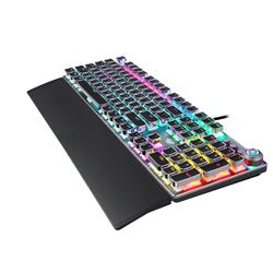 AULA F2088 Typewriter Style Mechanical Gaming Keyboard Blue Switches