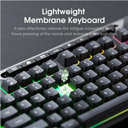 ONIKUMA G32 Matte Black Wired Gaming Keyboard RGB Backlit(Open Box)