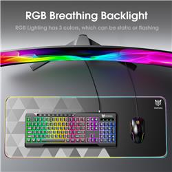ONIKUMA G32 Matte Black Wired Gaming Keyboard RGB Backlit(Open Box)