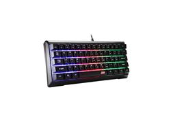 iCAN 62 Key Wired Rainbow Backlit Gaming Keyboard,6 Anti-ghosting Keys(Open Box)
