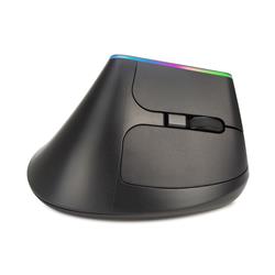 Souris optique ergonomique sans fil Delux M618DB, lumière RVB