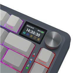 Redragon K708 Tri-Mode 75% RGB Mechanical Gaming Keyboard, LCD Display