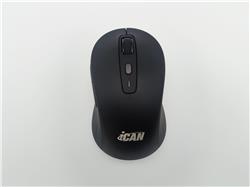 Souris de bureau sans fil iCAN noire 2,4 GHz/Bluetooth, 1 600 DPI, 6 boutons