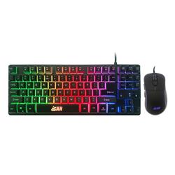 iCAN CGK-050 Wired Rainbow Gaming Keyboard and Mouse Combo