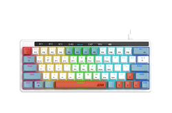 iCAN MK1103 Tri-Mode RGB Mechanical Gaming Keyboard, 63 Keys