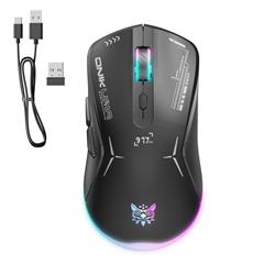 Onikuma 2.4G+Wired Wireless CW917-B RGB Gaming Mouse with 4800DPI