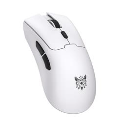 Souris de jeu sans fil tri-modale ONIKUMA DM01 blanche avec autocollan(Open Box)