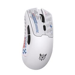 Souris de jeu sans fil tri-modale ONIKUMA DM01 blanche avec autocollan(Open Box)