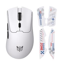 Souris de jeu sans fil tri-modale ONIKUMA DM01 blanche avec autocollan(Open Box)