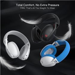 Redragon H848 BT/2.4G/ wired Ultra-lightweight gaming headset, Blue-White(Open Box)