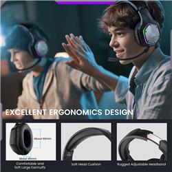 EKSA E1000WT Wireless Gaming headset with 7.1 Surround Sound