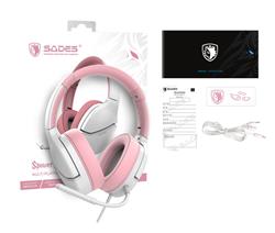 SADES SA-725 Pink Spwoer  Gaming Headset