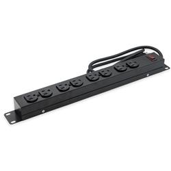 iCAN 8 Outlets Metal Power Strip with Wall Mount Design and 3ft Cord(Open Box)