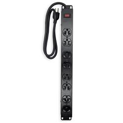 iCAN 8 Outlets Metal Power Strip with Wall Mount Design and 3ft Cord(Open Box)