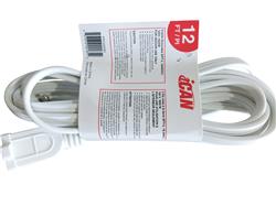 iCAN 12ft Indoor Power Extension Cord(Open Box)