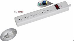 iCAN 6 Outlets Surge Protector with 6ft Cord