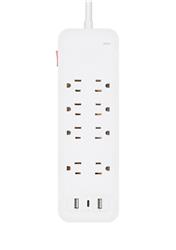 iCAN 8 Outlets Surge Protector with 2 USB-A and 1 USB-C, 6ft Cord