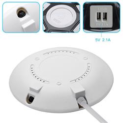iCAN 5 Outlets 2 USB-A UFO Surge Protector with 5ft Cord